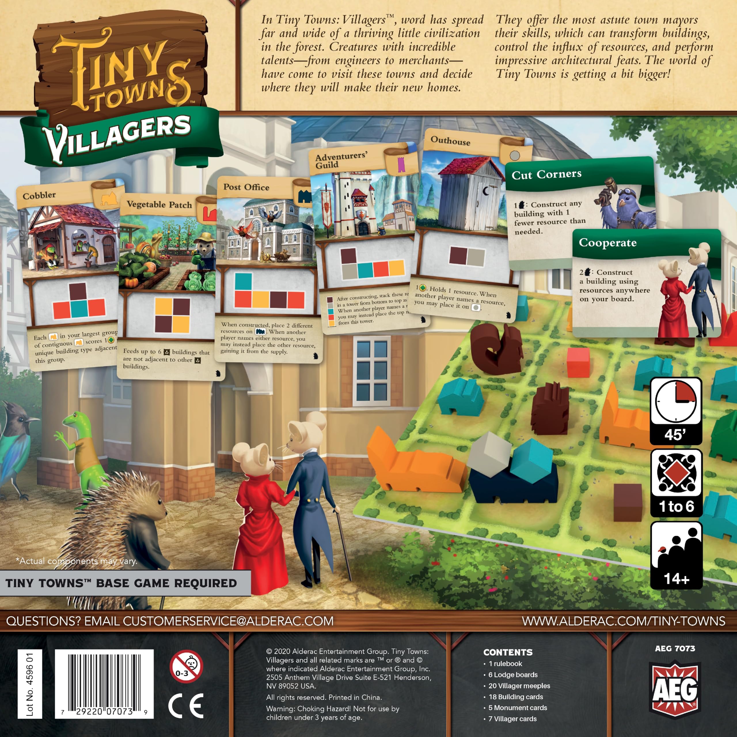 AEG Tiny Towns New buildings showcase architectural variety for dynamic towns