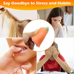 Aeloer strawberry top view highlights calming sensory exploration.