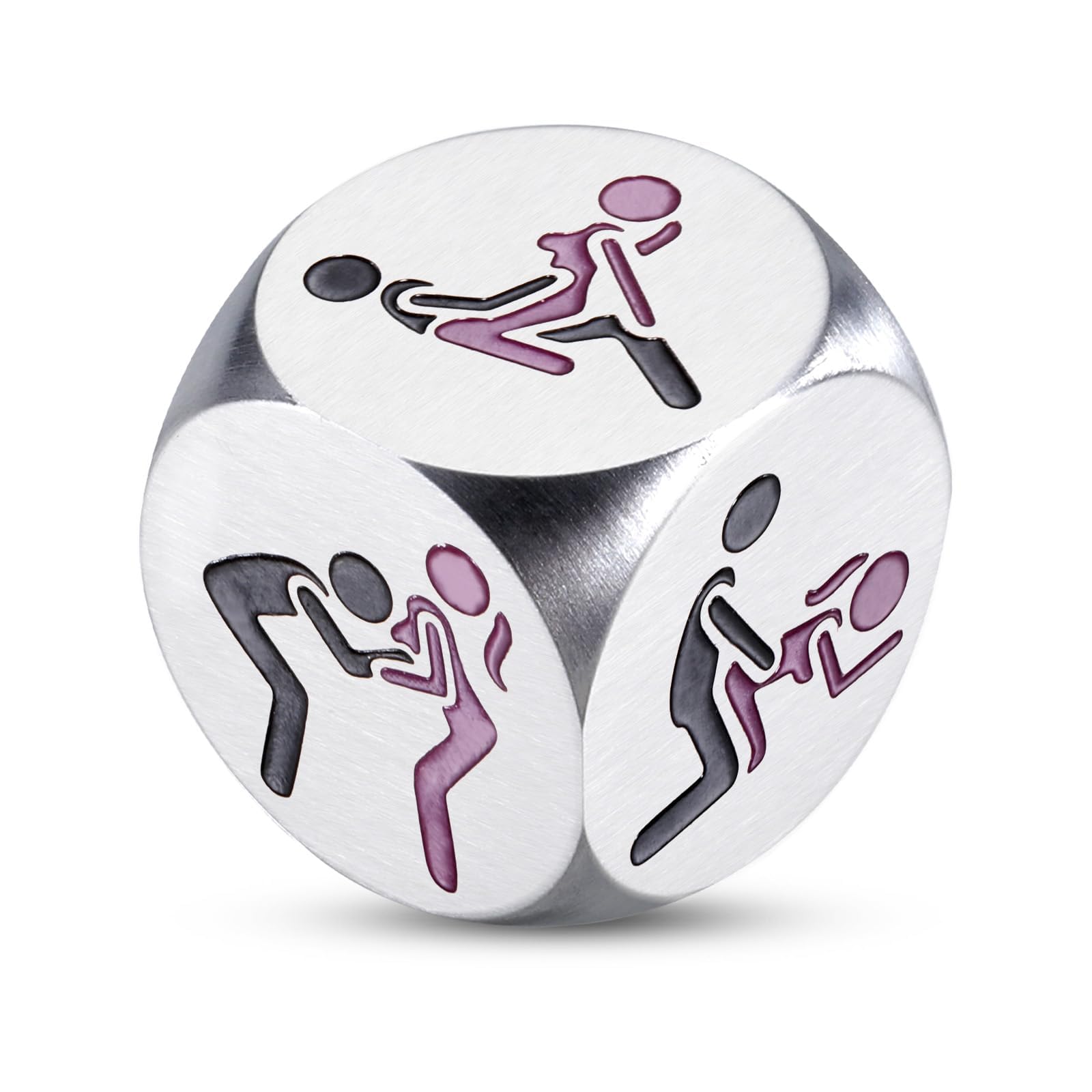 Aeonovs one-year anniversary dice in a gift box, a playful keepsake for him.