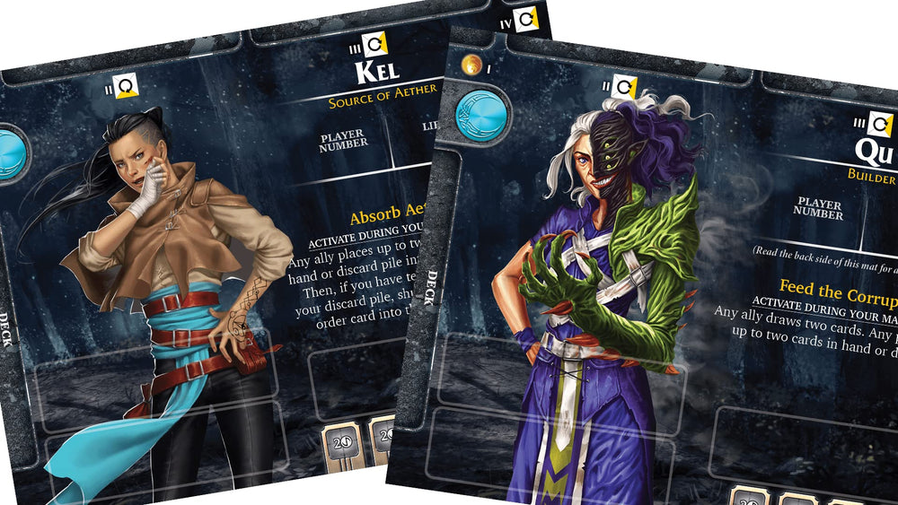 Indie Boards and Cards Aeon’s End Legacy Gravehold box art communicates premium packaging