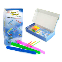 Aero Props original flying propeller in action, a fun STEM toy that sparks curiosity about flight.