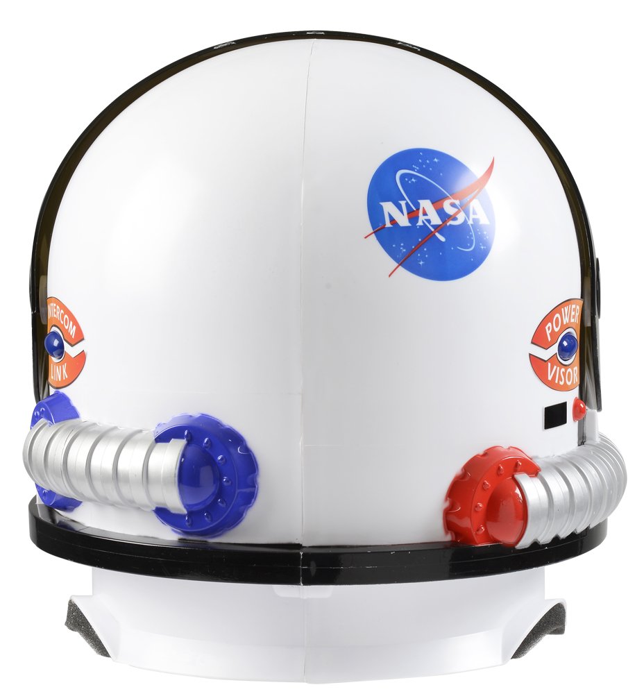 Aeromax astronaut helmet packaging inside view reveals sturdy construction.