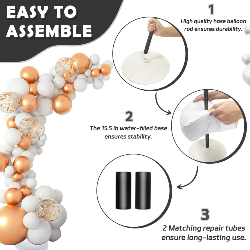 AerWo included pump and clips simplify quick assembly for smooth decorating.