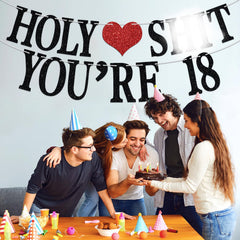 Aeryourtar Holy Youre 18 banner easy assembly for quick party setup