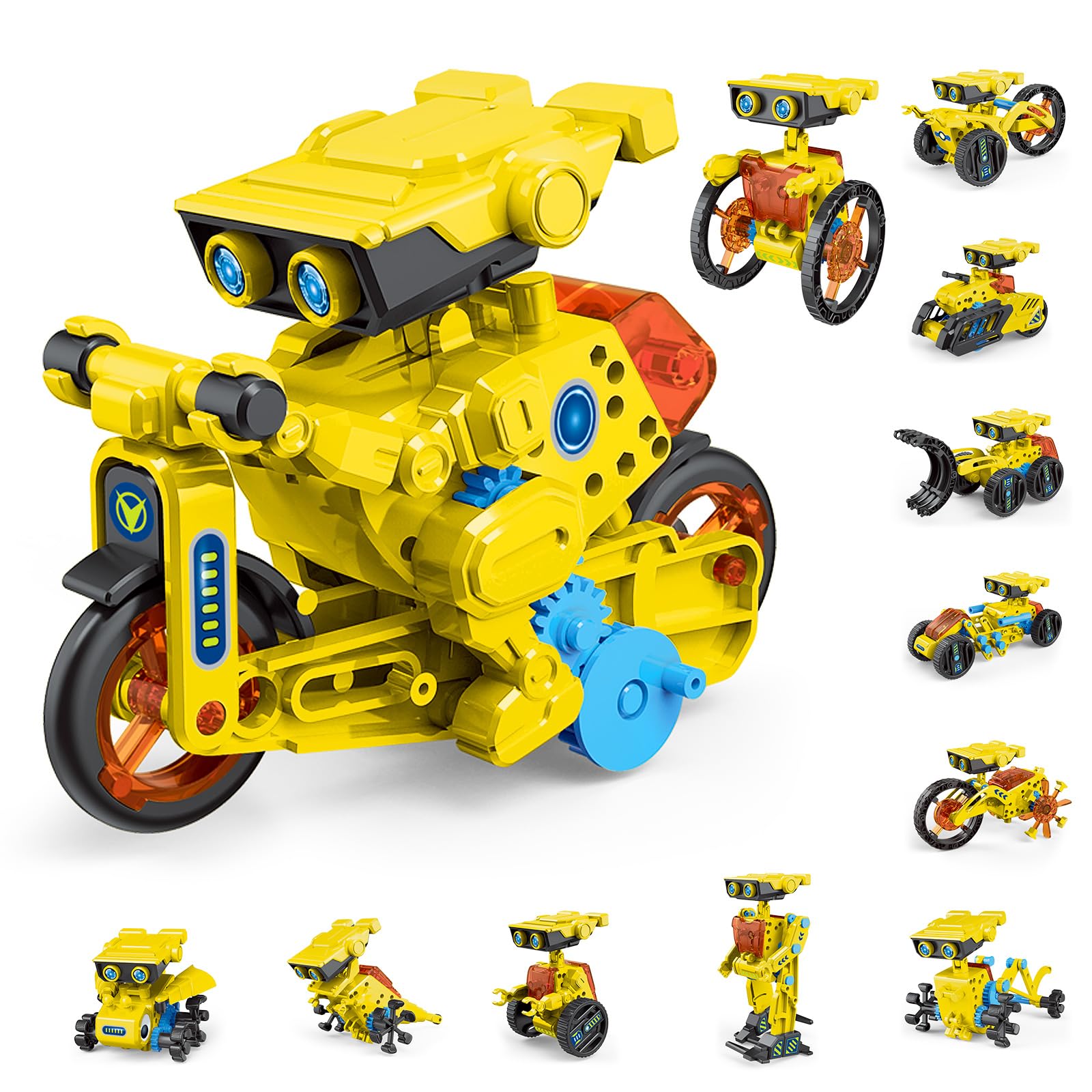 AESGOGO 12-in-1 robot-kit-parts offer durable ABS pieces for hands-on building.