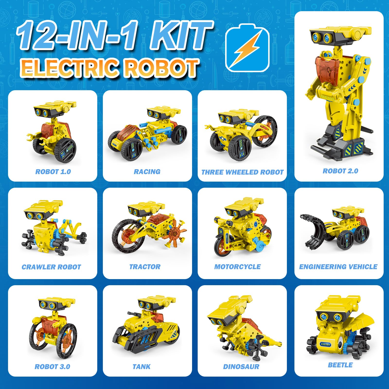 AESGOGO robot-kit-assembly-instruction provides clear steps to create diverse robots.