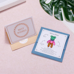 Aesnefe Pocket Bear Hug on desk, reminding you of care during study