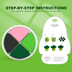 Aestd-ST illustrated guide cards to spark veggie-inspired model ideas.