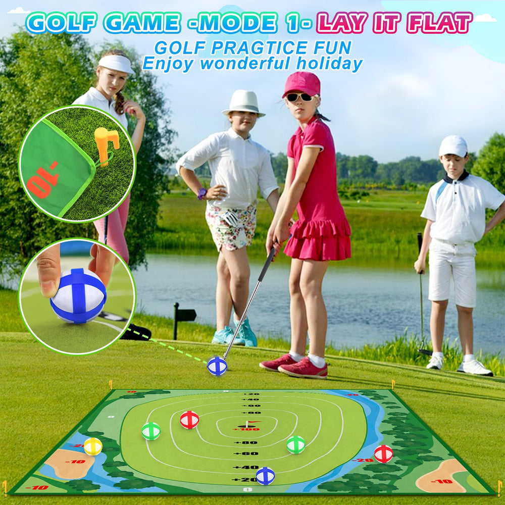 AETISY Golf Chipping Game family backyard setup for fun and practice