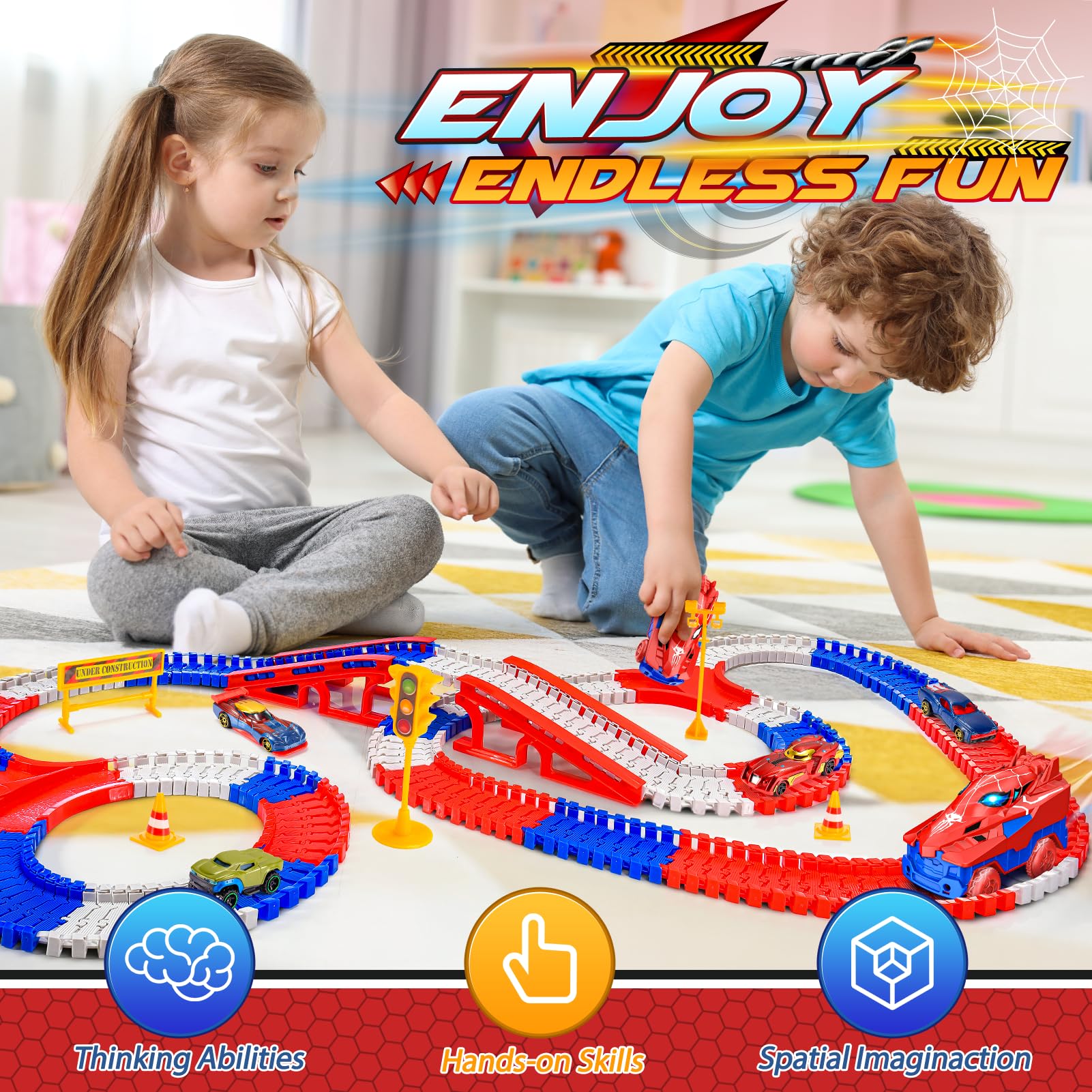 Aetyni alloy hero cars displayed on track for durable racing