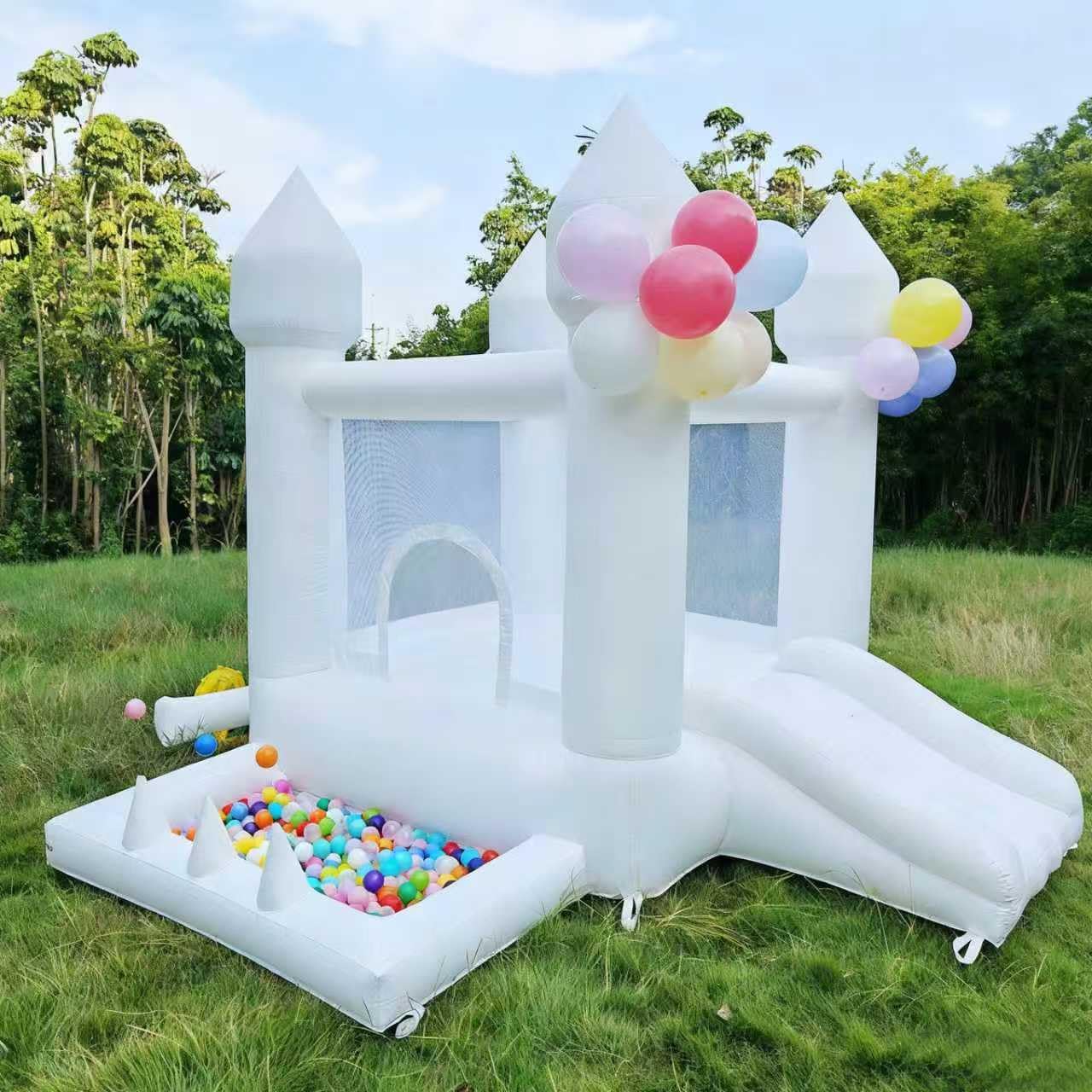 Aevumgz bounce house footprint measures 8.69 ft by 8.2 ft by 7.21 ft for versatile spaces.