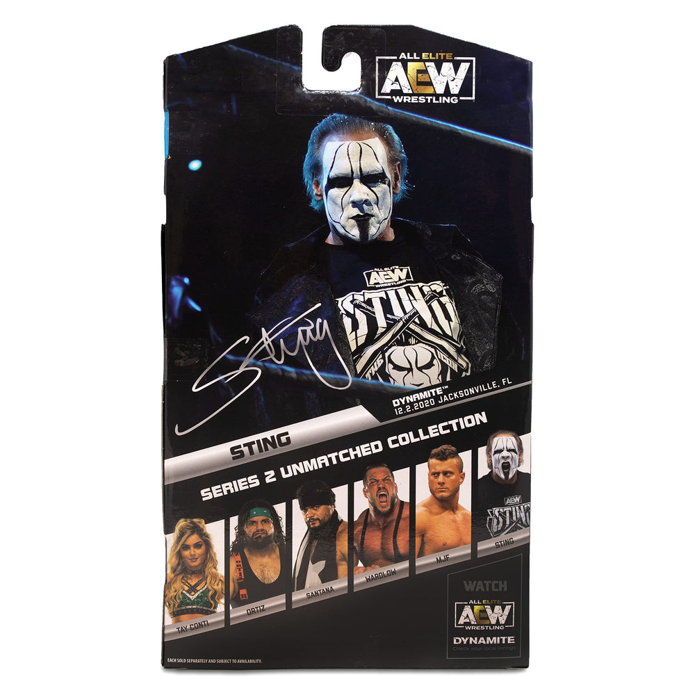 AEW Sting 6-inch figure in-ring pose ideal for collection.