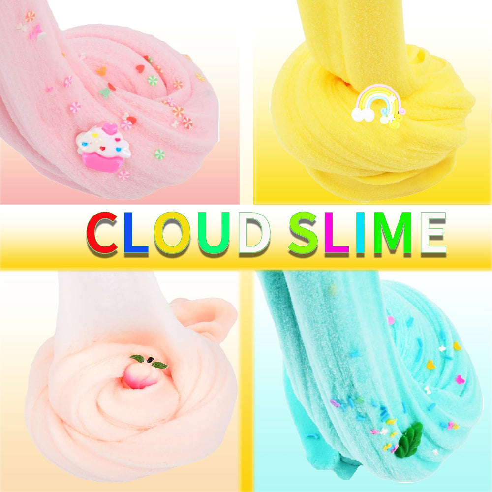 Aeyiakov Cloud Slime Kit kids play set promotes sharing and social interaction during crafts.