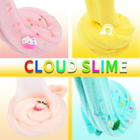 Aeyiakov Cloud Slime Kit kids play set promotes sharing and social interaction during crafts.