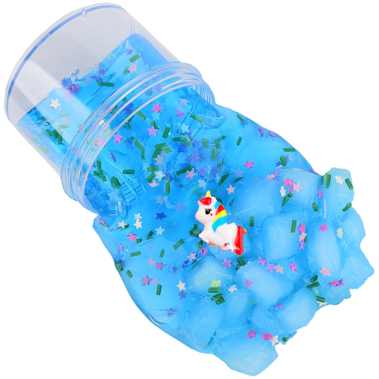 Aeyiakov soft non-sticky slime texture for easy shaping and cleanup.