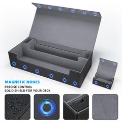 AFIING deck box with ten colorful dividers for easy card organization