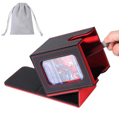AFIING deck box commander front view, compact storage for Commander decks.