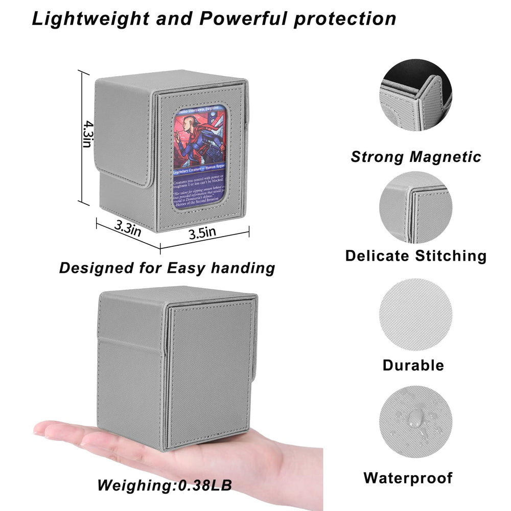 Durable PU leather shell protects the AFIING deck box during transport.