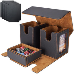 AFIING MTG Commander deck box with side window for quick commander identification.