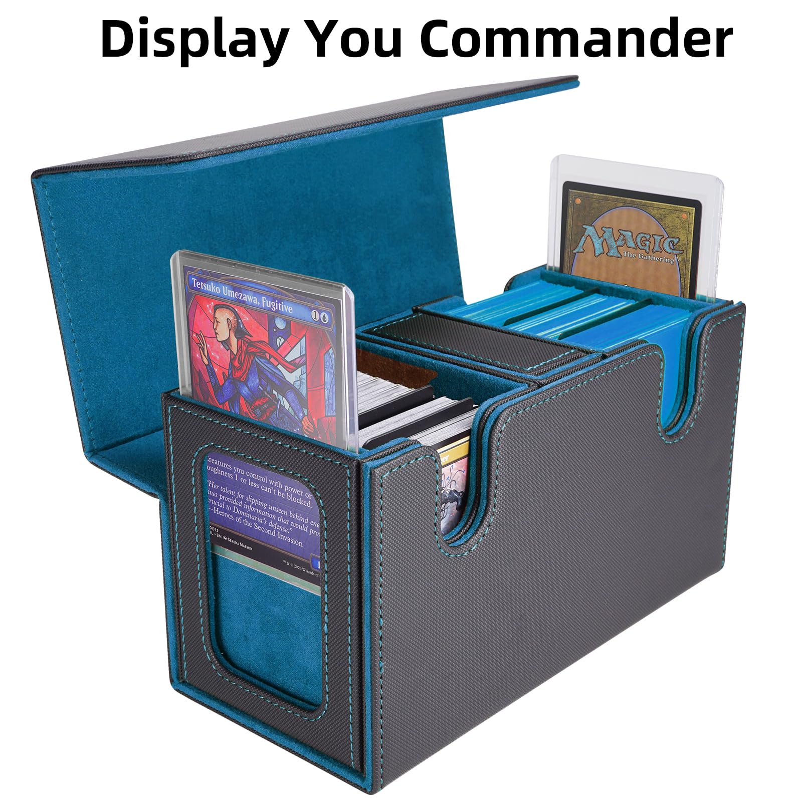 AFIING MTG Commander dice box keeps tokens organized for on-the-go play.