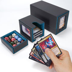 AFIING MTG Commander portable organization supports two decks on the move.