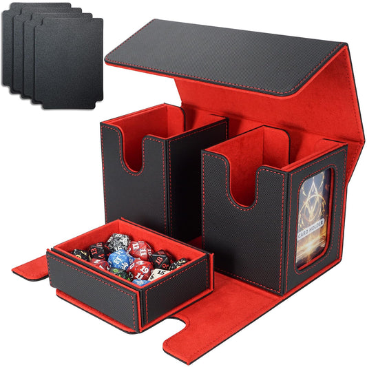 AFIING MTG deck box with commander display lets you identify your deck at a glance.