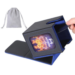 AFIING MTG deck box with side window for Commander display and quick identification