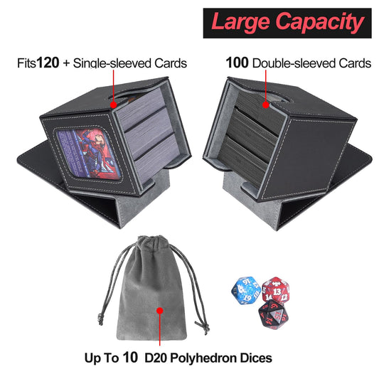AFIING MTG deck box interior shows compact 4x3x3 inch storage space