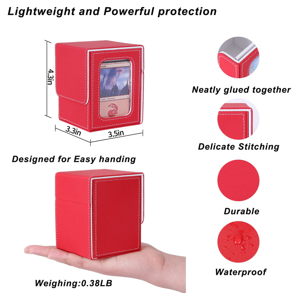 AFIING MTG deck box magnetic closure keeps cards secure during transport