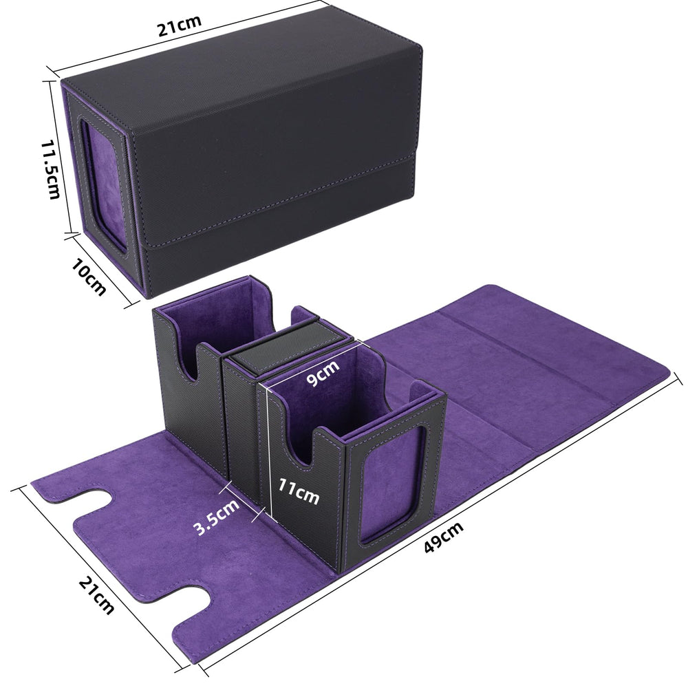 AFIING interior microfiber lining protecting cards from scuffs during transport.
