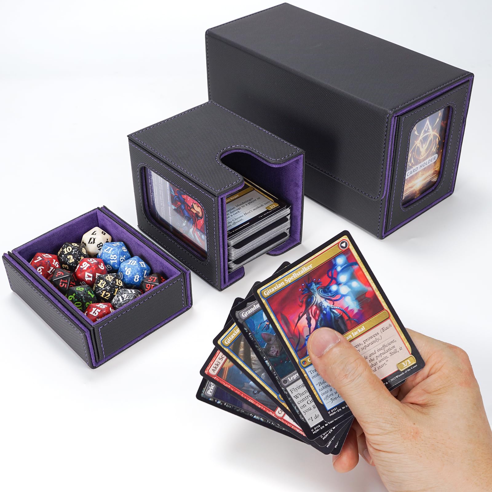 AFIING portable deck box enabling easy travel to game nights and events.