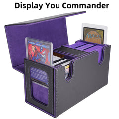AFIING MTG deck box showing side window for quick deck identification.