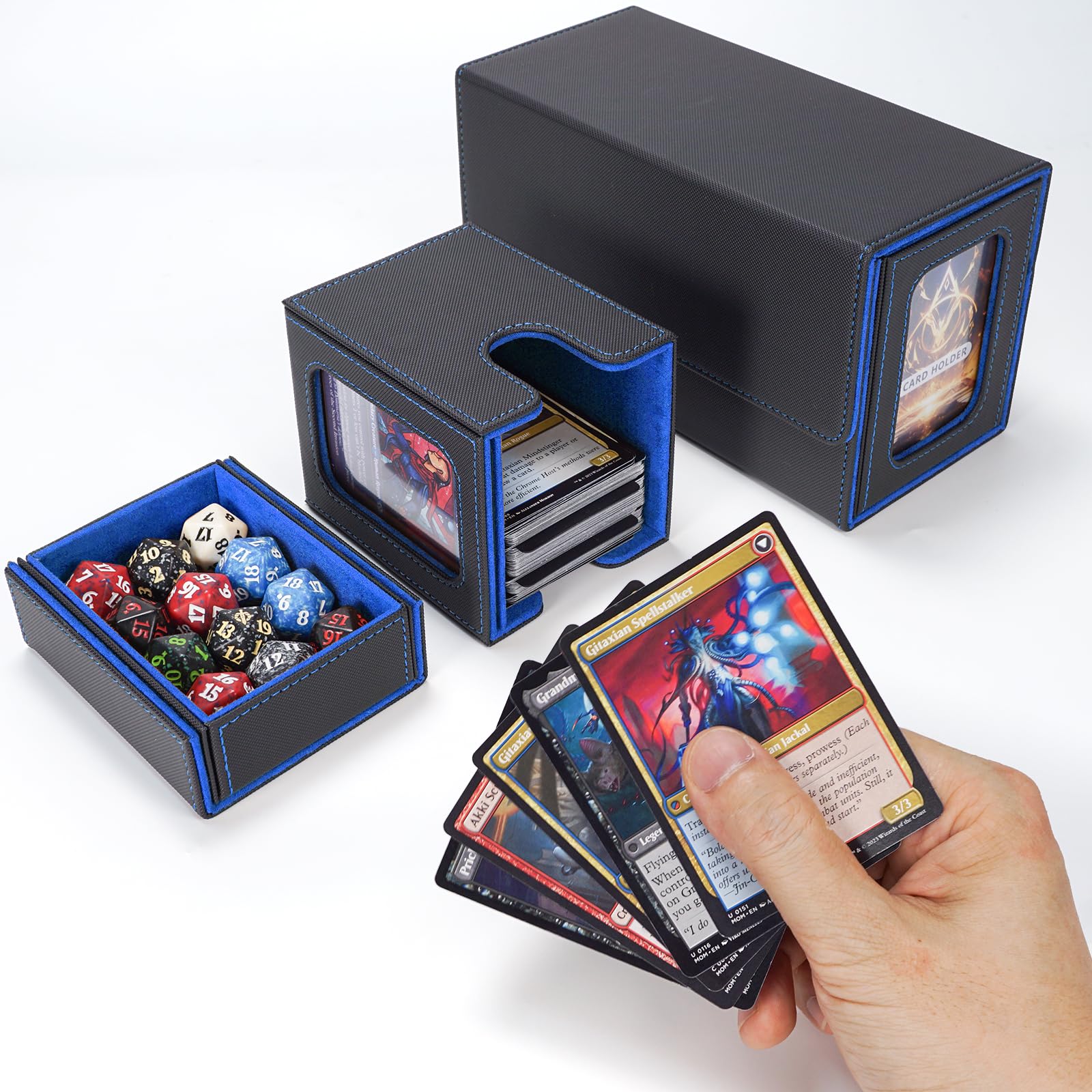 AFIING MTG portable deck case for easy transport to game night