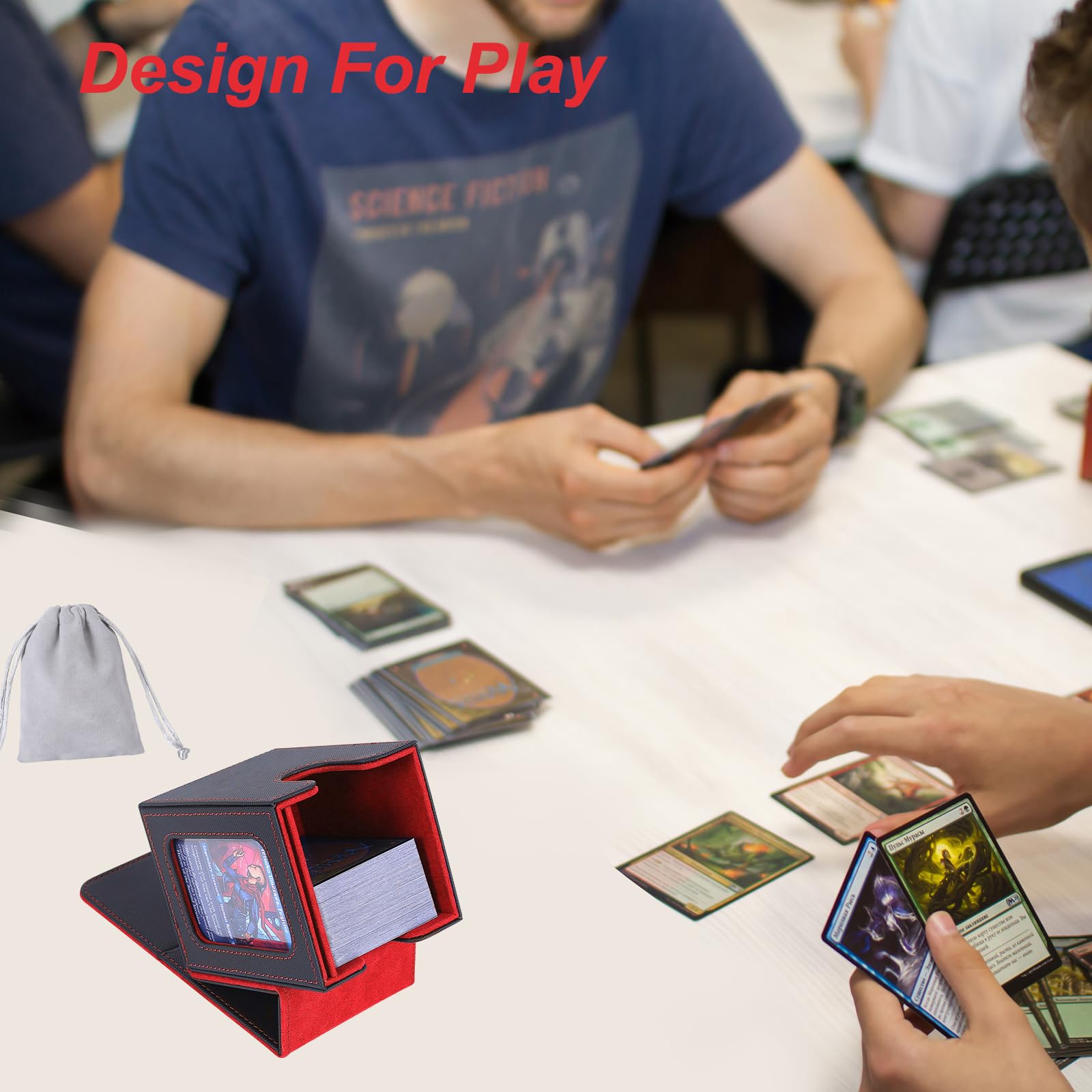 AFIING top loader included for sturdy card protection alongside the box.