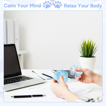 AFKLMNE taba squishy paw blue packaging display