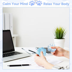 AFKLMNE taba squishy paw blue packaging display