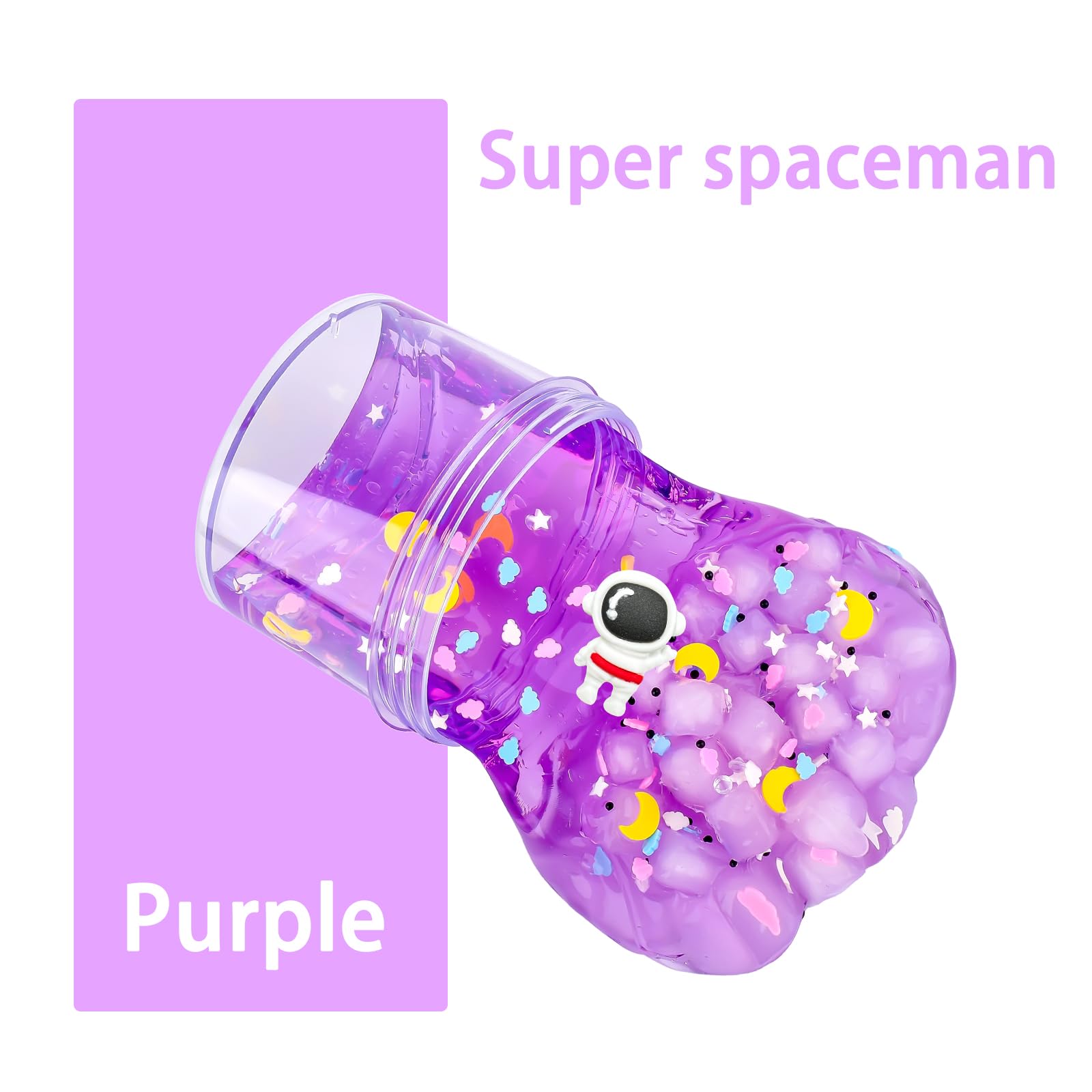Afofall cosmonaut accessory included with slime pack for pretend space adventures