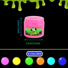 Afofall glow green slime jar perfect for sensory sessions.