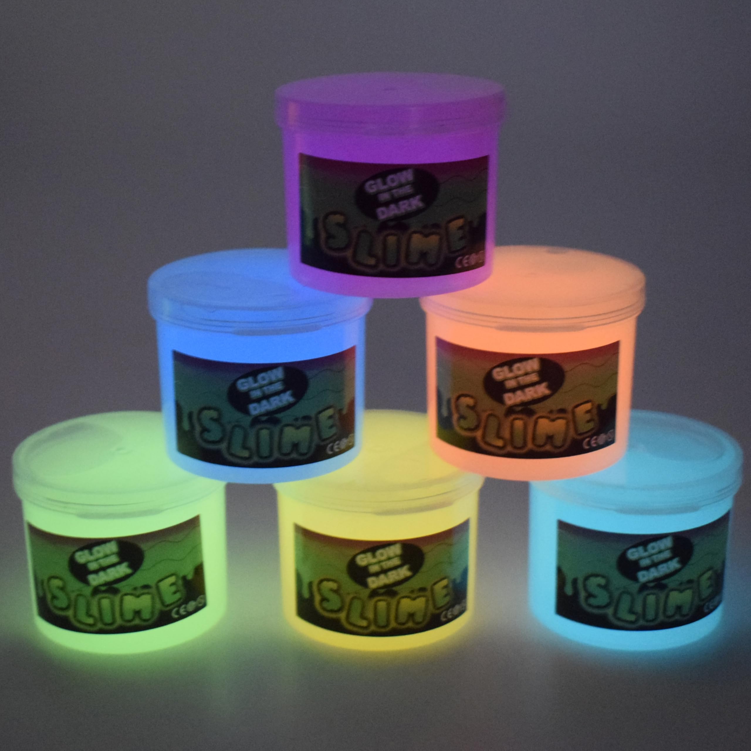 Afofall glow-in-the-dark slime kit packaging displays nocturnal fun.
