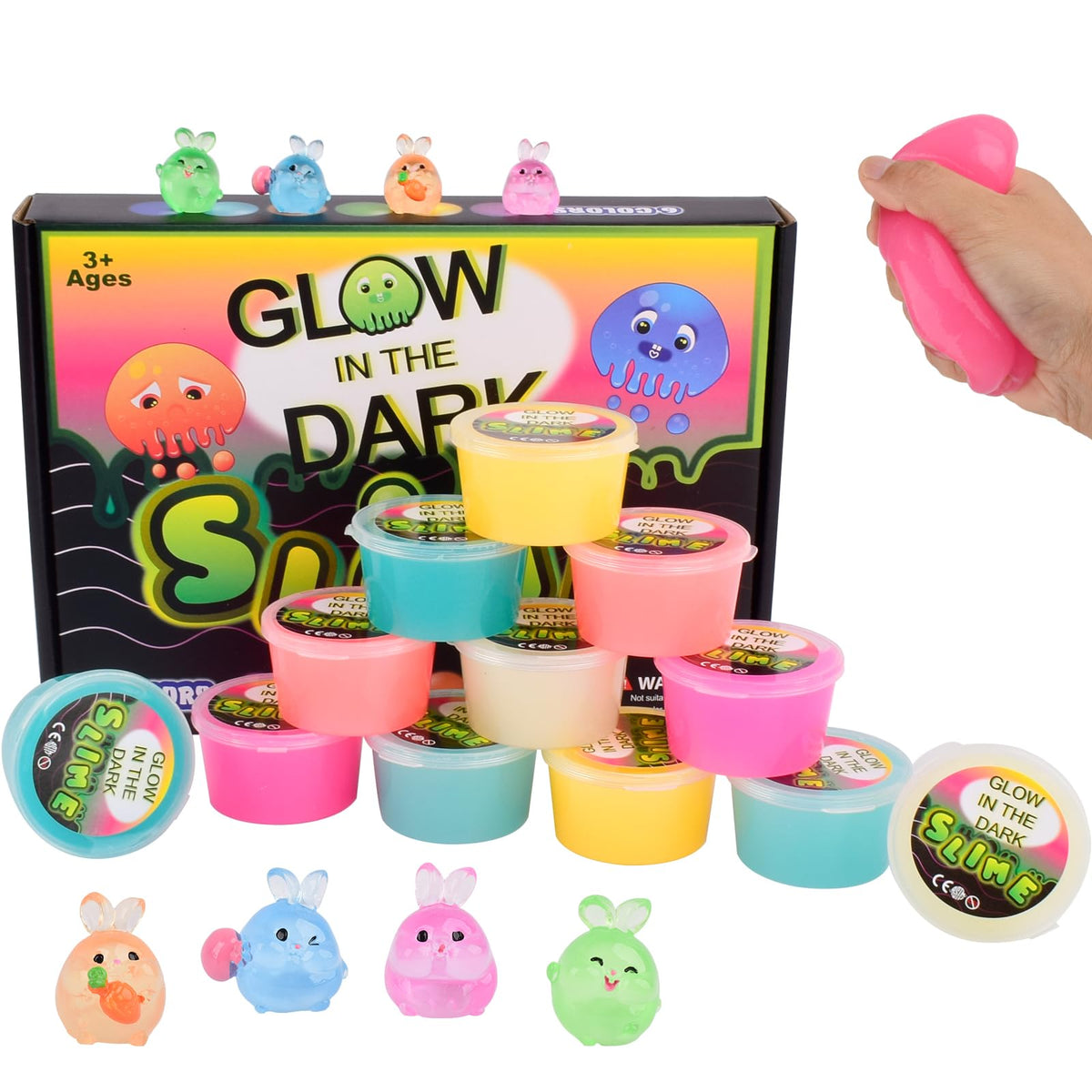 Afofall glow slime purple; tactile sensory play for glow-enhanced crafting
