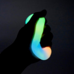 Afofall glow yellow slime jar brightens party time.