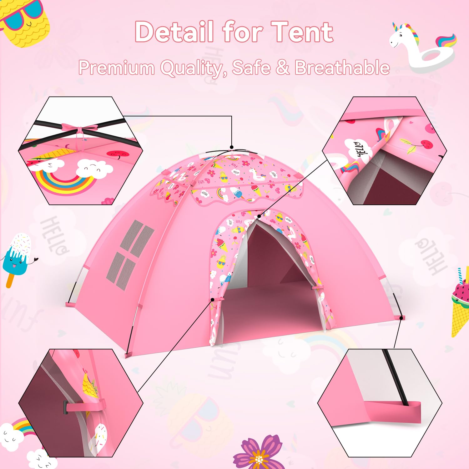AFUNX indoor-outdoor tent versatile for bedrooms or backyard adventures
