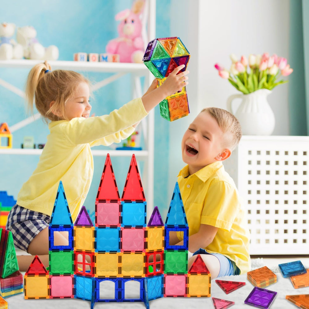 AFUNX magnetic tiles gift for kids' learning and play