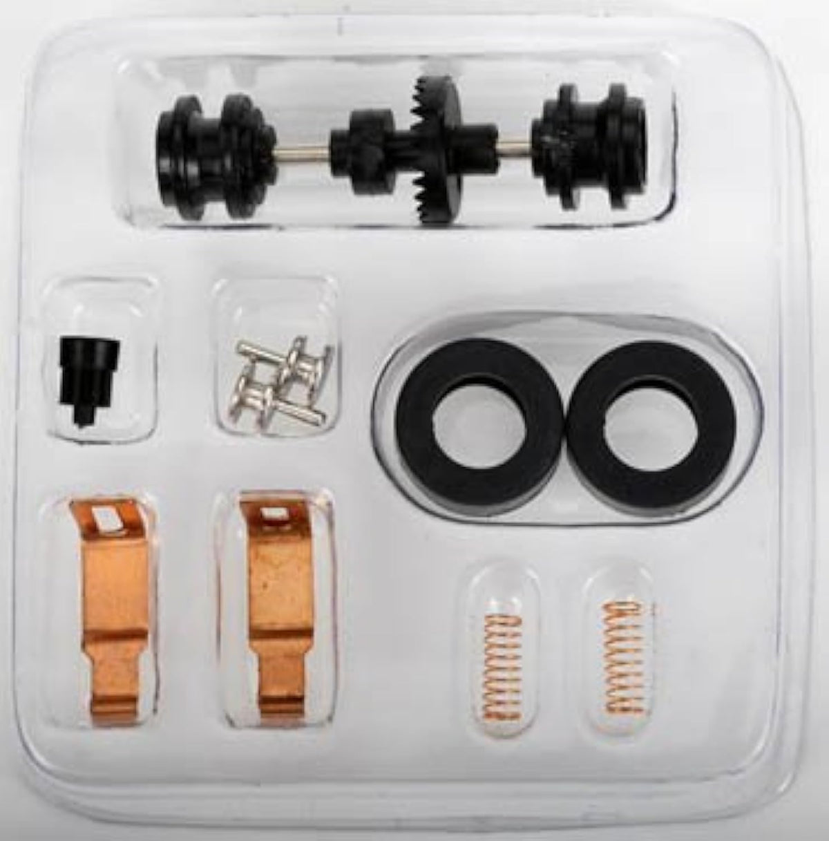 AFX Super G+ Tune Up Kit contents for slot car maintenance.