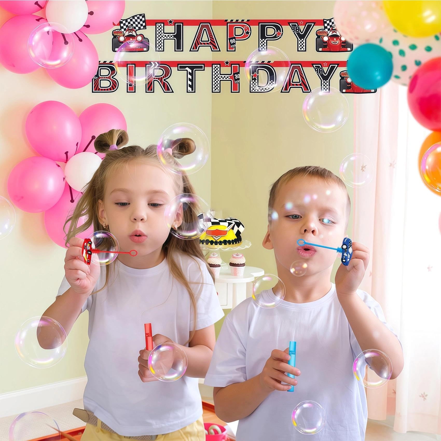 AFZMON Non-Toxic Bubble Solution for safe, colorful bubbles