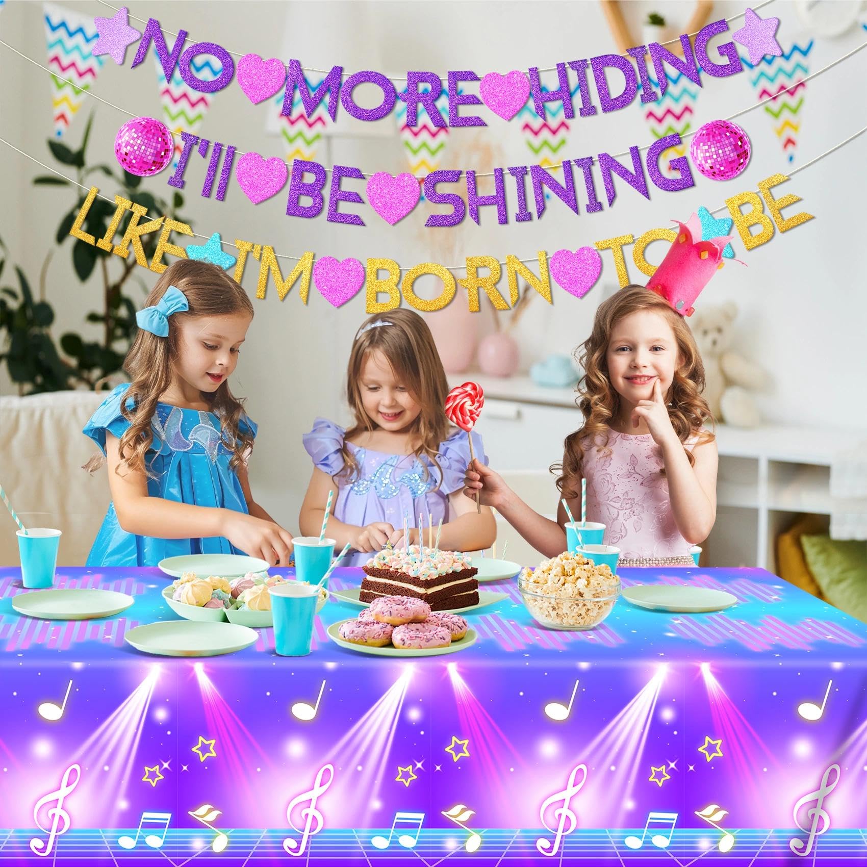 AFZMON party scene with glitter for a concert vibe