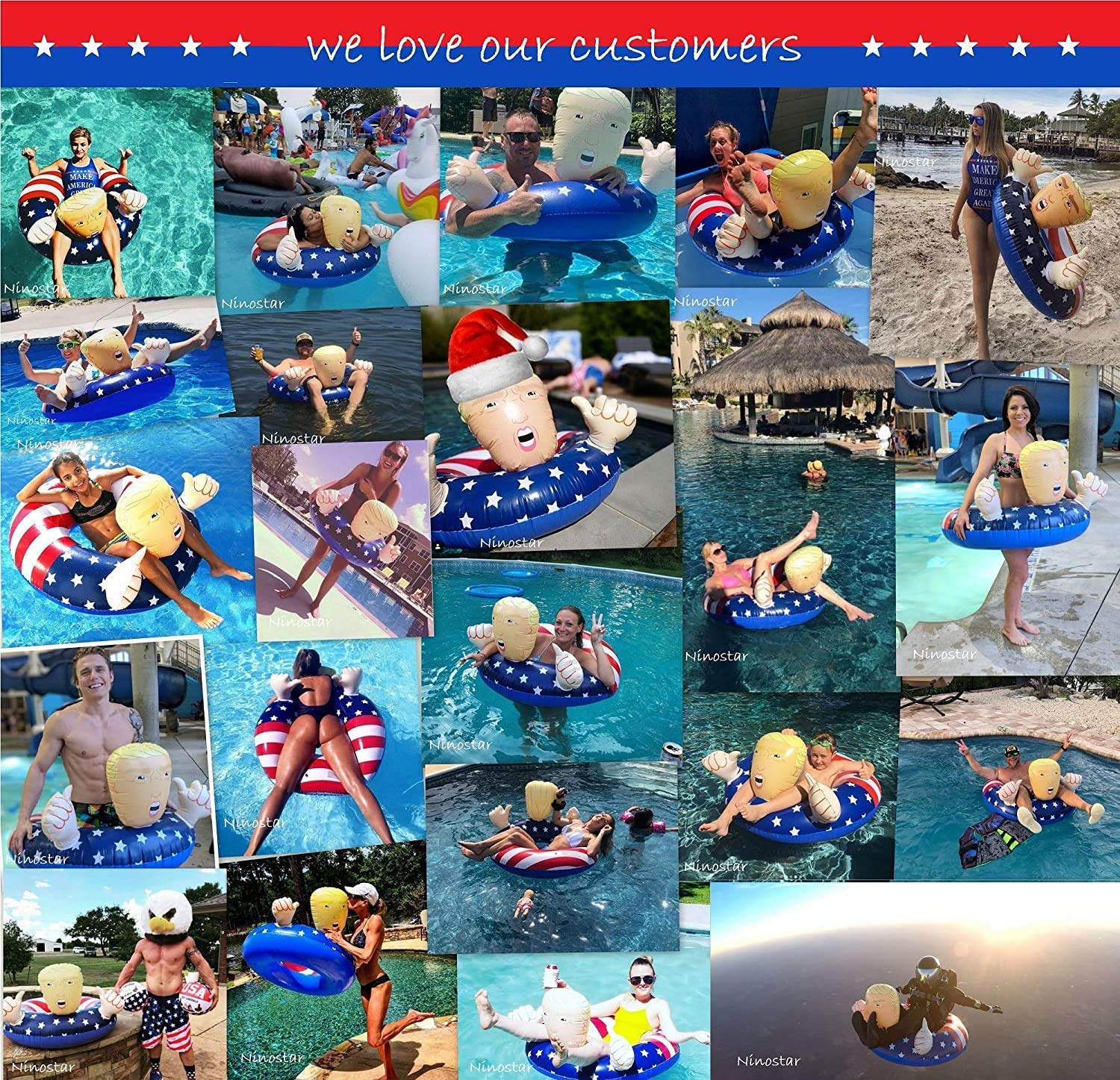 AGANS 42inch float used as summer party prop.
