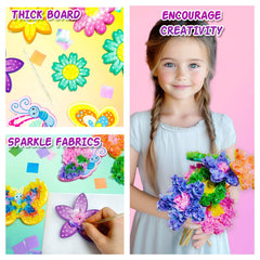AgentLAN child designing flowers enhances fine motor skills during activity.