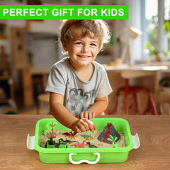 AGENTLAN Dinosaur Brush and Fossil Tool aid cleanup and exploration at playtime.