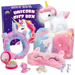 AGENTLAN unicorn glow blanket glows in the dark for cozy bedtimes